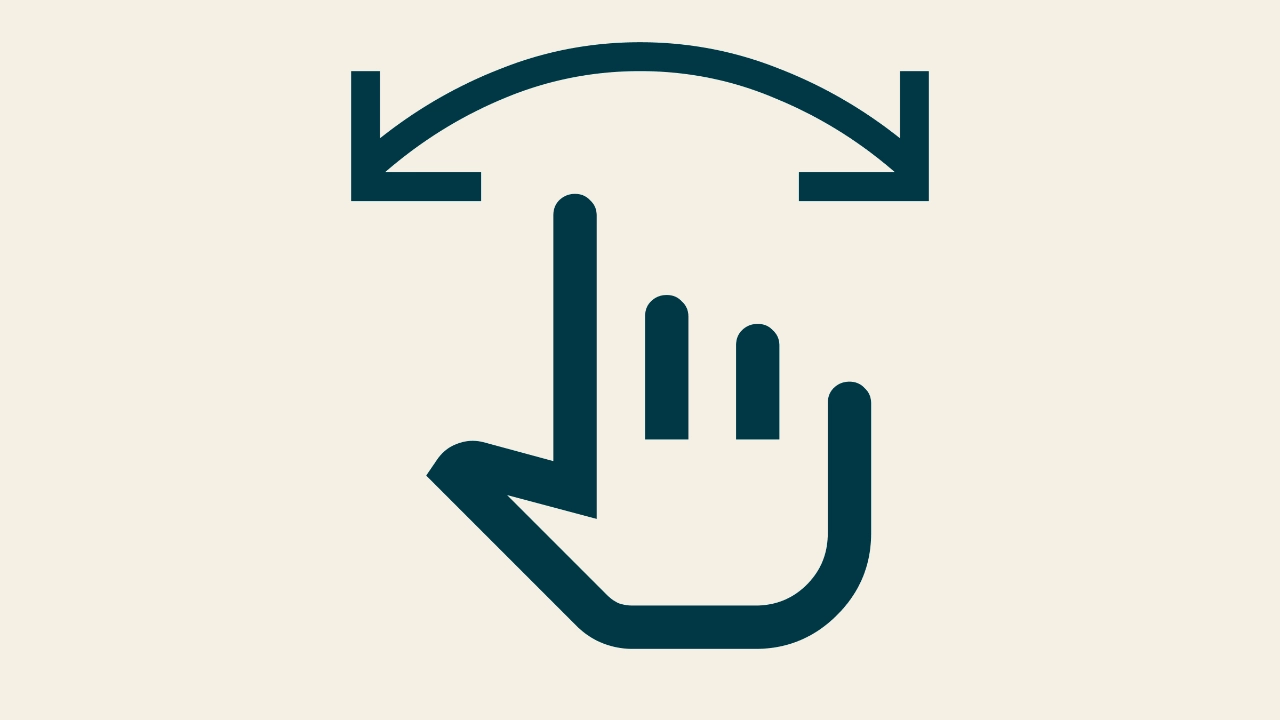 Icon einer Hand, die mit dem ausgestreckten Zeigefinger auf ein Element zeigt, um eine Auswahl zu treffen. Das Icon symbolisiert eine große Auswahl.