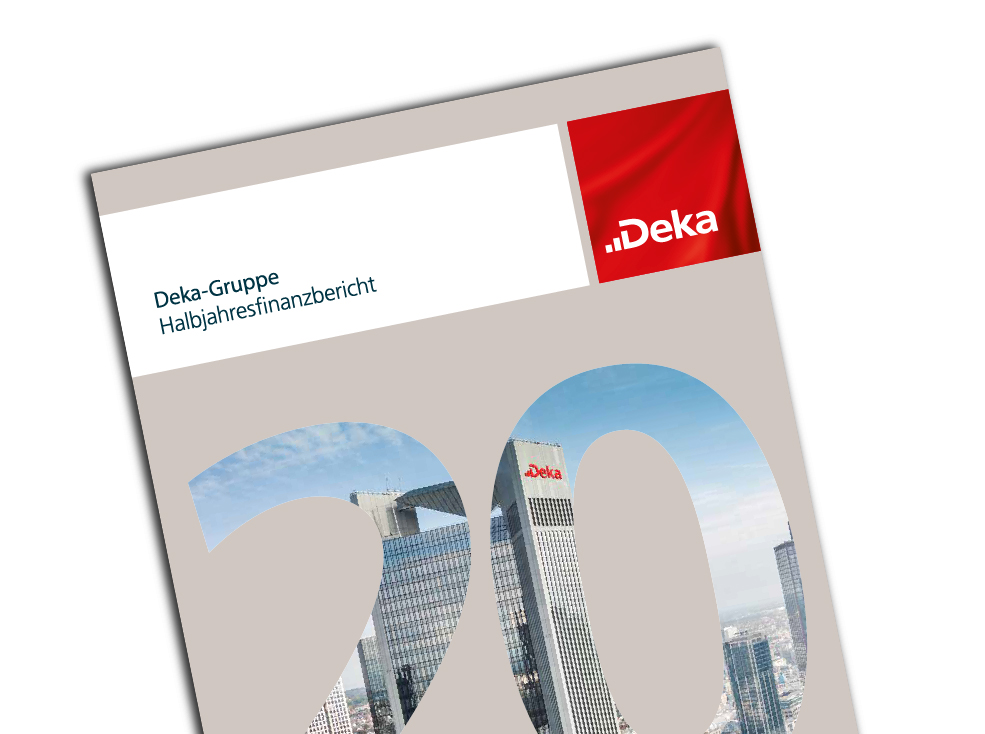 Geschäftsbericht 2018 und im Hintergrund das Frankfurter Trianon Geschäftsbericht 2018 und im Hintergrund das Frankfurter Trianon