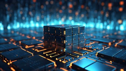 Futuristisches Bild von abstrakten Schaltkreisen