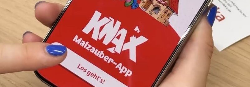 Screenshot der KNAX-Malzauber-App