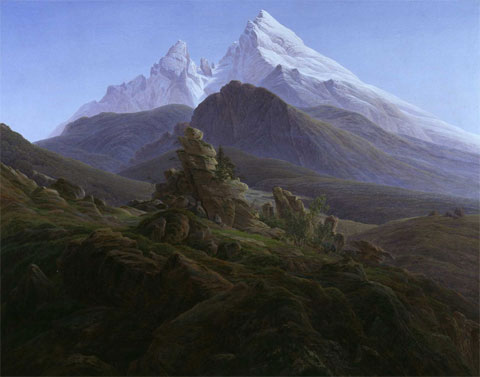 Caspar David Friedrich, Der Watzmann Caspar David Friedrich, Der Watzmann