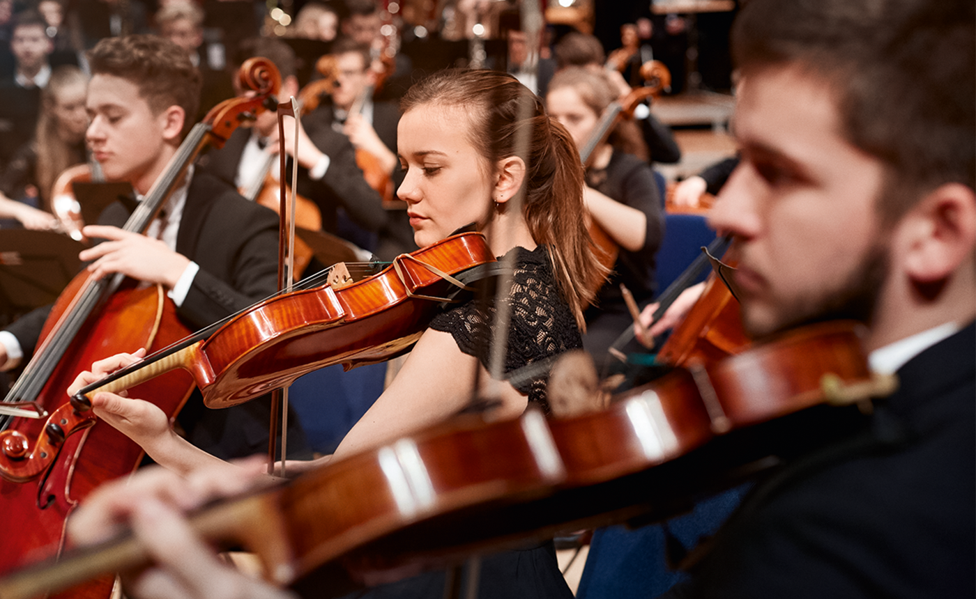 Musizierende des Bundesjugendorchesters beim Konzert