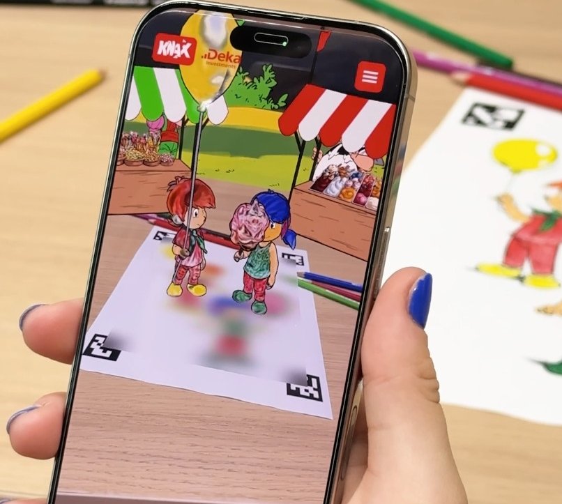 Screenshot der KNAX-Malzauber-App