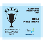 German Fund Champions 2022 - Deka in drei Kategorien ausgezeichnet.
