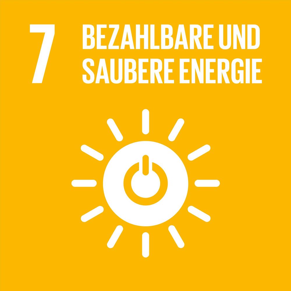 Icon UN-Nachhaltigkeitsziel 7. Bezahlbare und saubere Energie
